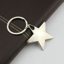 10 Pieces Star Keychain Keyring Zinc Alloy Star Shaped Keychains Metal Keyr T3U2
