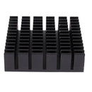 4 Pieces Black Aluminum Heat Sink Cooling Fin Cooler 40mmx40mmx11mm U7W2
