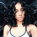Short Curly Wave Synthetic Hair Anime Deep Wave Heat Resistant Full Wigs Fo