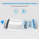 Personal USB Fan - Portable Mini Table Desk Fan With Double-blades Touch-Co