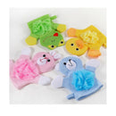 4-Pack Soft Baby Bath Gloves Cute Cartoon Animal Duck/Dog/Rabbit/ Shape Bod C6Y1