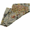 Lightweight Floral Birds Print Shawl Scarf Beige