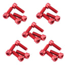 Set of 20 Lightweight Montain Bike Water Bottle Cage Holder Bolts Screws Red