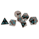 Set D4 D6 D8 D10 D12 D20 Dice Polyhedral for TRPG DND Role Playing 7Pcs Blue