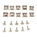10x Under Engine Cover Screw Undertray Metal Clip For Audi A4 A6 8D0805121