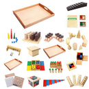 4-Pack Montessori Trays Beads Storage Holder with Handle for Early Teaching