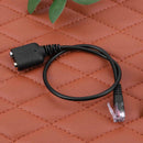 2pcs Dual 3.5mm Audio Jack Female to Male RJ9 Plug Adapter Convertor Cable