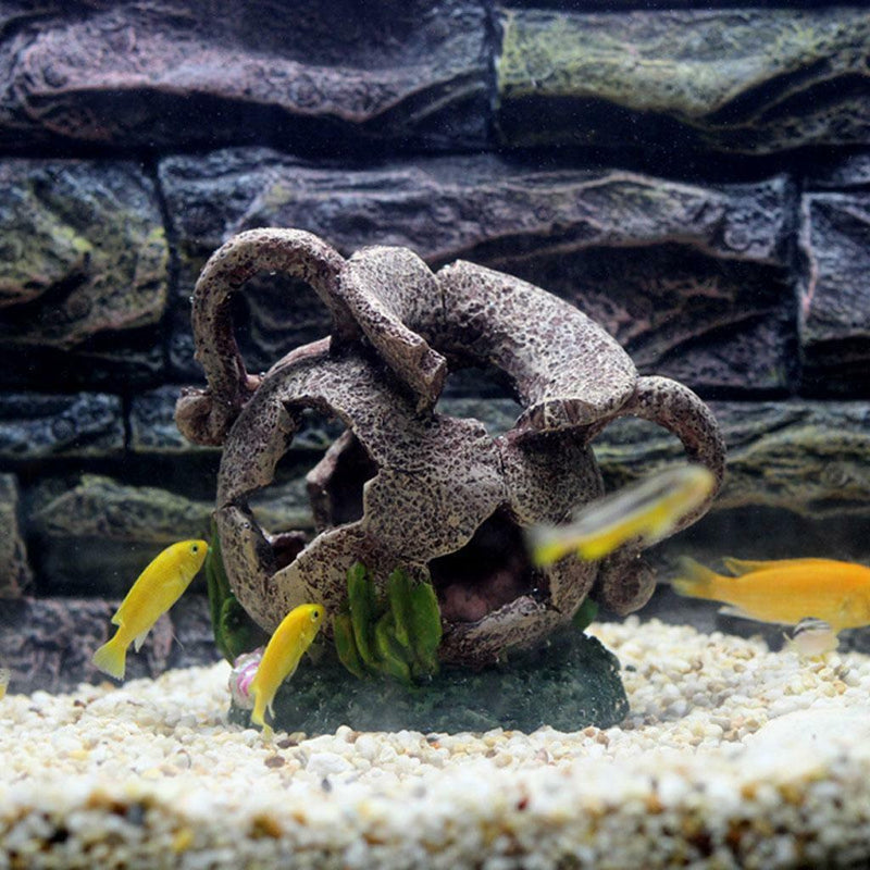 Broken Vase Pot Fish Tank Aquarium Landscaping Underwater Ornament Decor