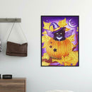 5D DIY Special Shaped Diamond Painting Pumpkin Cat Cross Stitch Mosaic Kits
