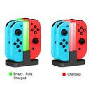 with LED Indicator Charging Dock for Switch Joy-Con Charger Grips 4in1