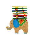 Baby Wooden Toys Educational Elephant Balancing Blocks Wood Balance Beam Game