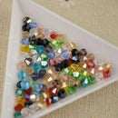 100pcs 6mm Bicone Faceted Acrylic Loose Spacer Beads Findings Nice Y6E6