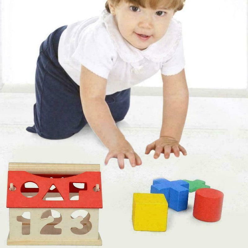 Wooden Toys House Number Kids Children Early Educational Intellectual Best O0R2