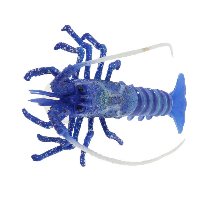1xAquarium Decor Ornament Artificial Lobsters for Home   Tank Decor Blue