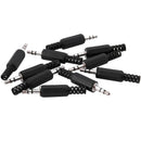 10 pcs 3.5mm 1/8" Audio Male Plug Jack Adapter Stereo Connector Headphone B