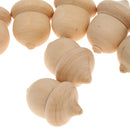 Pack of 100 Unfinished Wooden Acorns Toys for Wedding Party Cake Topper Home