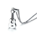 Punk Guitar Cremation Pendants necklace Ashes Holder Memorial HQ Necklace Gift