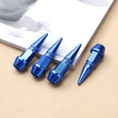 4pcs Aluminum Spike Shaped Car Bike Tire Valve Stem Dustproof Caps Covers Alloy