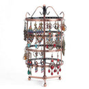 144 Holes Rotatable Women Jewelry Rack 4 Layers Studs Display Stand Holder A