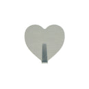 5pcs Self Adhesive Heart Shape Hooks Stainless Steel Coat Towel Rack Holder HK