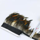 2Yds 12-16cm Natural Rooster Feather Fringe Trim Ribbon Trimmings for DIY Sewing
