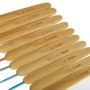 10 pcs Multicolor Knitting Needles Crochet Hooks Set With Grips 1.0-6.0mm
