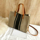 Canvas Women Shoulder Crossbody Bag Shopping Large Capacity Handbag (1)  A