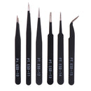 6Pcs Anti-static ESD Tweezers Repair Tool Precision Curved Straight TweezersME