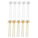5x Ladies Metal French Clip Flower Leaves Hair Clip Retro Hairpin Barrette N