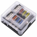 1 In 6 Out Auto Fuse Box Waterproof Blade Fuse Block Box for Car Suv Bus Sh A4Z5