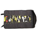 Yileqi Multifunction Canvas Folding Wrench Bag Tool Roll Storage Pocket Too
