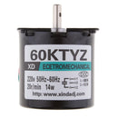 60KTYZ Synchronous Gear Motor AC 220V 20r/min CW/CCW Control 14W 50-60HZ