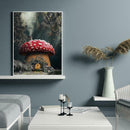 5D DIY Full Drill Diamond Painting Mushroom House Cross Stitch Mosaic Kit