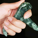 Natural Jade Stone Trigger Point Handheld Foot Massager Therapy Pain Relief Tool