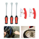 3 Tire Lever Tool Spoon + 2 Wheel Rim Protectors Tool Kit for Motorcycle Bi