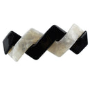 Womens Automatic Patchwork Acetate France French Hair Barrette Hairpin Clip