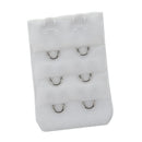 Pair White 2-Row Hooks Adjustable Bra Strap Extender L8J2