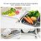 Home Kitchen Double Layers Drain Rack With Tray Sink Caddy Tableware Countertop