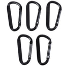 5x Strong Load-bearing D Carabiner Spring Snap Clip Hooks Belts Hook Clasp OZ