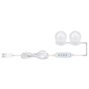 2pcs LED Makeup Mirror Light Bulb Kit Dimmable USB Hollywood Table Lights A