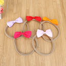 10pcs Children's Nylon Hairbands Bowknot Headwear Elastic Headbands
