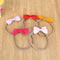 10pcs Children's Nylon Hairbands Bowknot Headwear Elastic Headbands