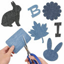 20pcs 5 Color Iron on Denim Fabric Patches for Clothing Jeans Repair Kit DIY
