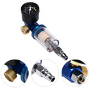 Spray Paint Gun Kit Air Regulator Gauge & In-line Air Oil Water Separator FiltFT