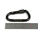 30KN/6600lbs D Ring Carbon Steel Screwgate Locking Outdoor Rock Climbing