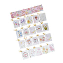 120pcs Hanging Flower Paper Gift Cards Message Note Cards Christmas Decor