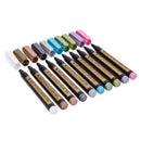 10Pcs/set Metallic Marker Colors Pens, Metal Art T Permanent Delicate