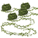 4 Roll Total 87.5 Yard Olive Green Leaves Leaf Trim Ribbon Artificial Vines