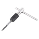9pcs Hand Tap Set Screw Thread Taps T- Wrench Reamer M3-M6 Twist Drill Bit Kit