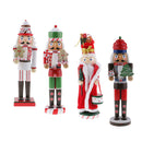 36CM Xmas Christmas Traditional Style Nutcracker Wooden Guard Decoration A